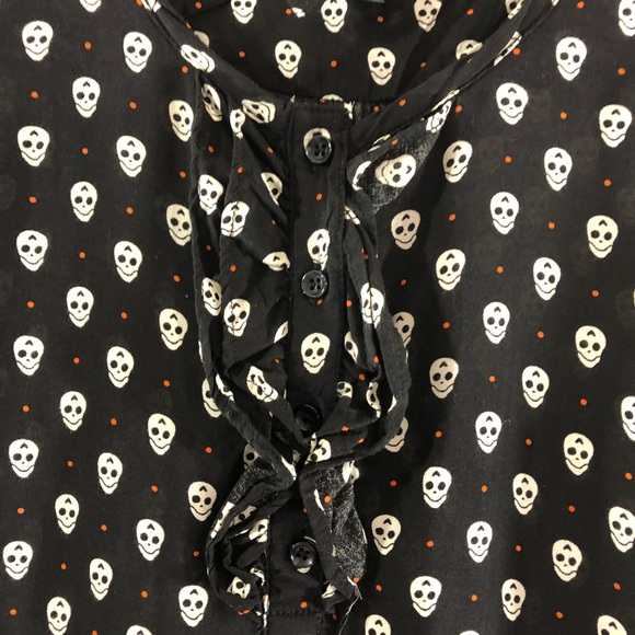 Andrea Marques Ruffle Placket Skutt Top Size 44 - Picture 3 of 8